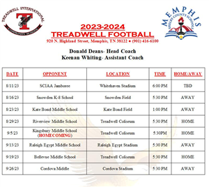 Football schedule